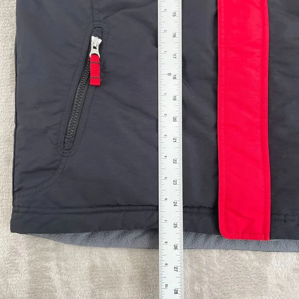 Vintage Nike Jacket Youth Large 14-16 Black Red Reversible Swoosh Large Logo Y2K
